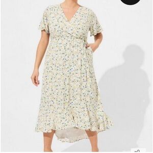 Torrid Vous Wrap Midi Dress size 1